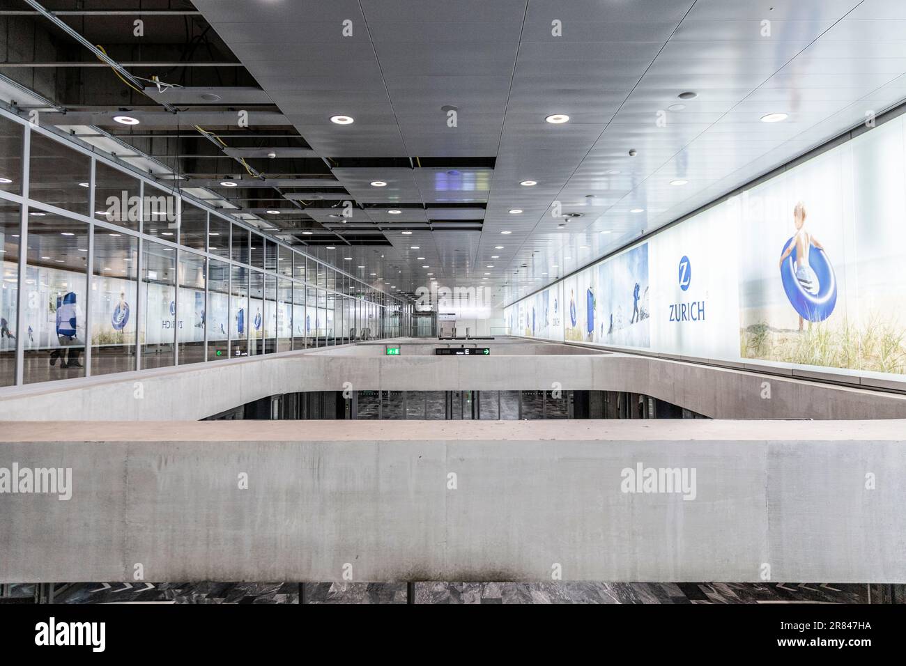 Interno dell'aeroporto di Zurigo, Svizzera Foto Stock