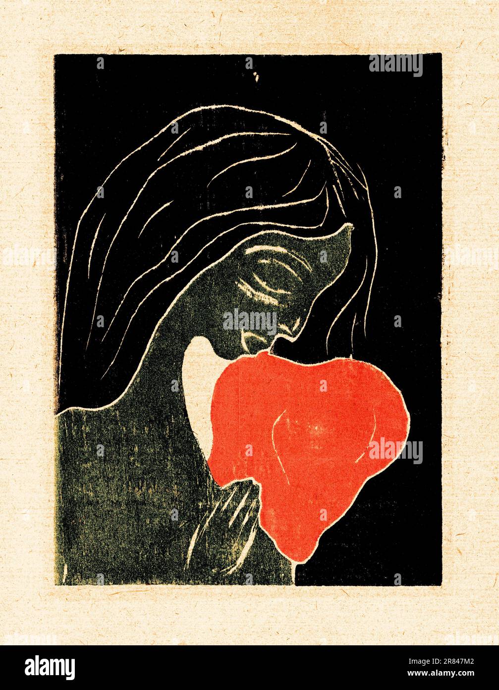 The Heart di Edvard Munch artista norvegese Foto Stock