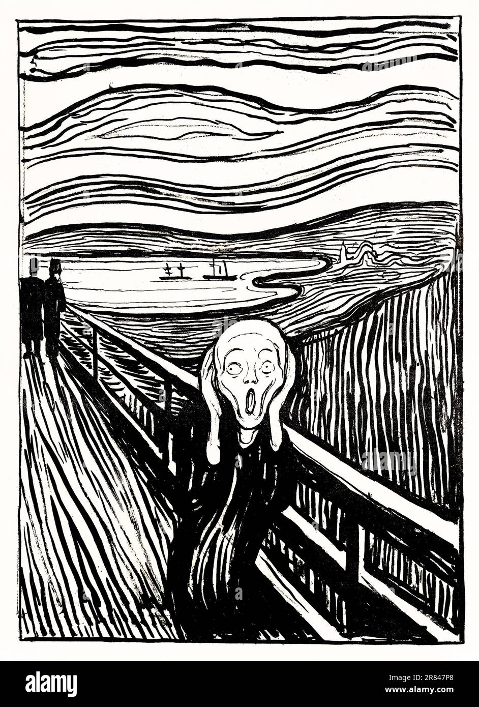 The Scream di Edvard Munch artista norvegese Foto Stock