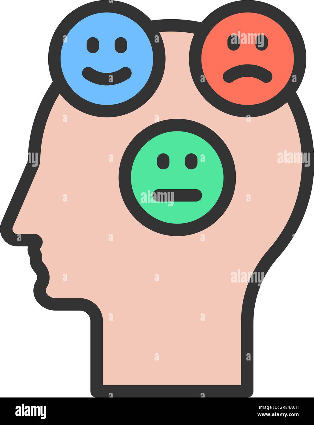 Icona emozioni immagine vettoriale. Illustrazione Vettoriale