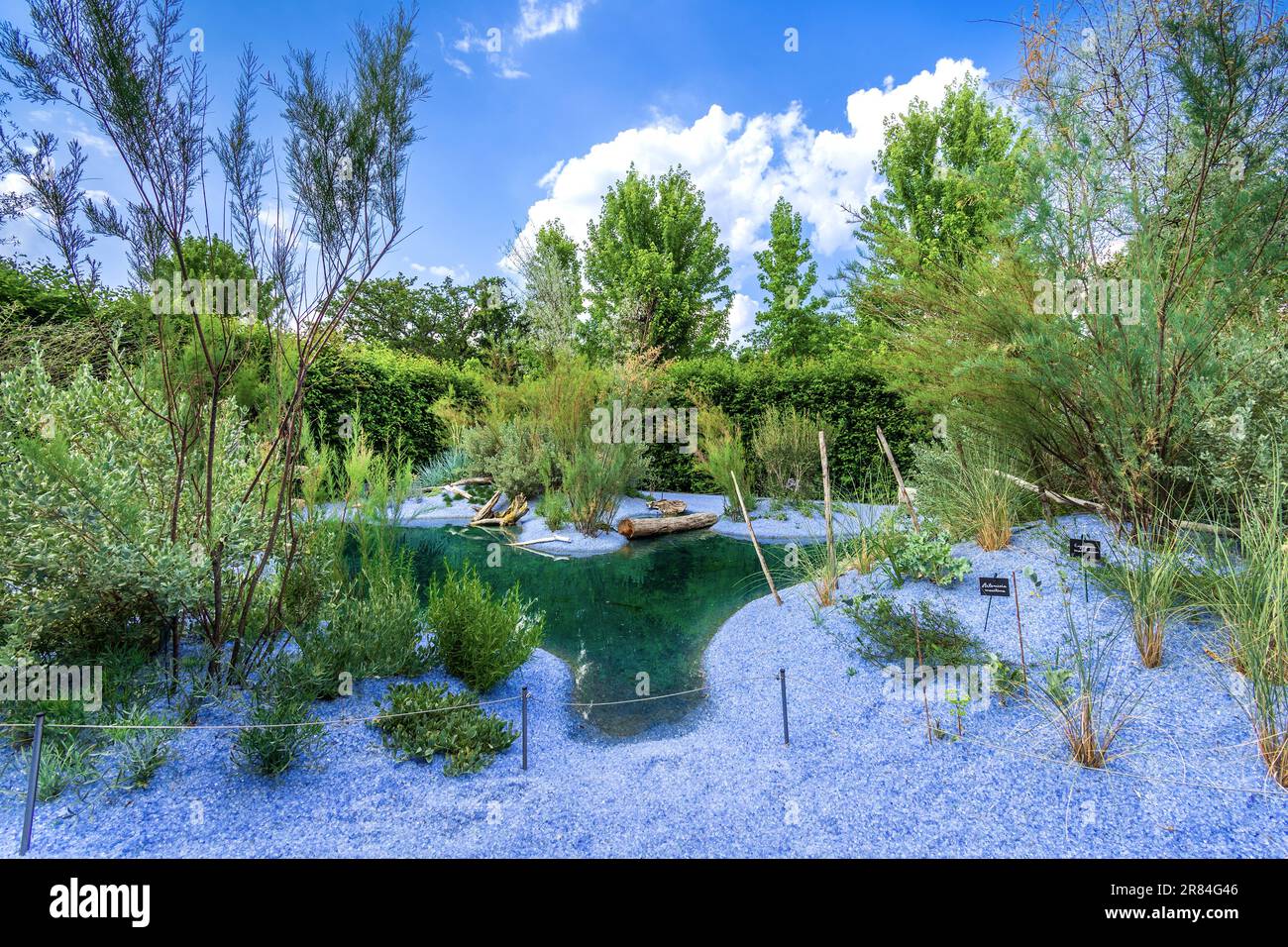 Mostra ornamentale 'le Chand du Sell' / 'la Canzone del sale' al Domaine de Chaumont-sur-Loire, Loir-et-Cher (41), Francia. Foto Stock