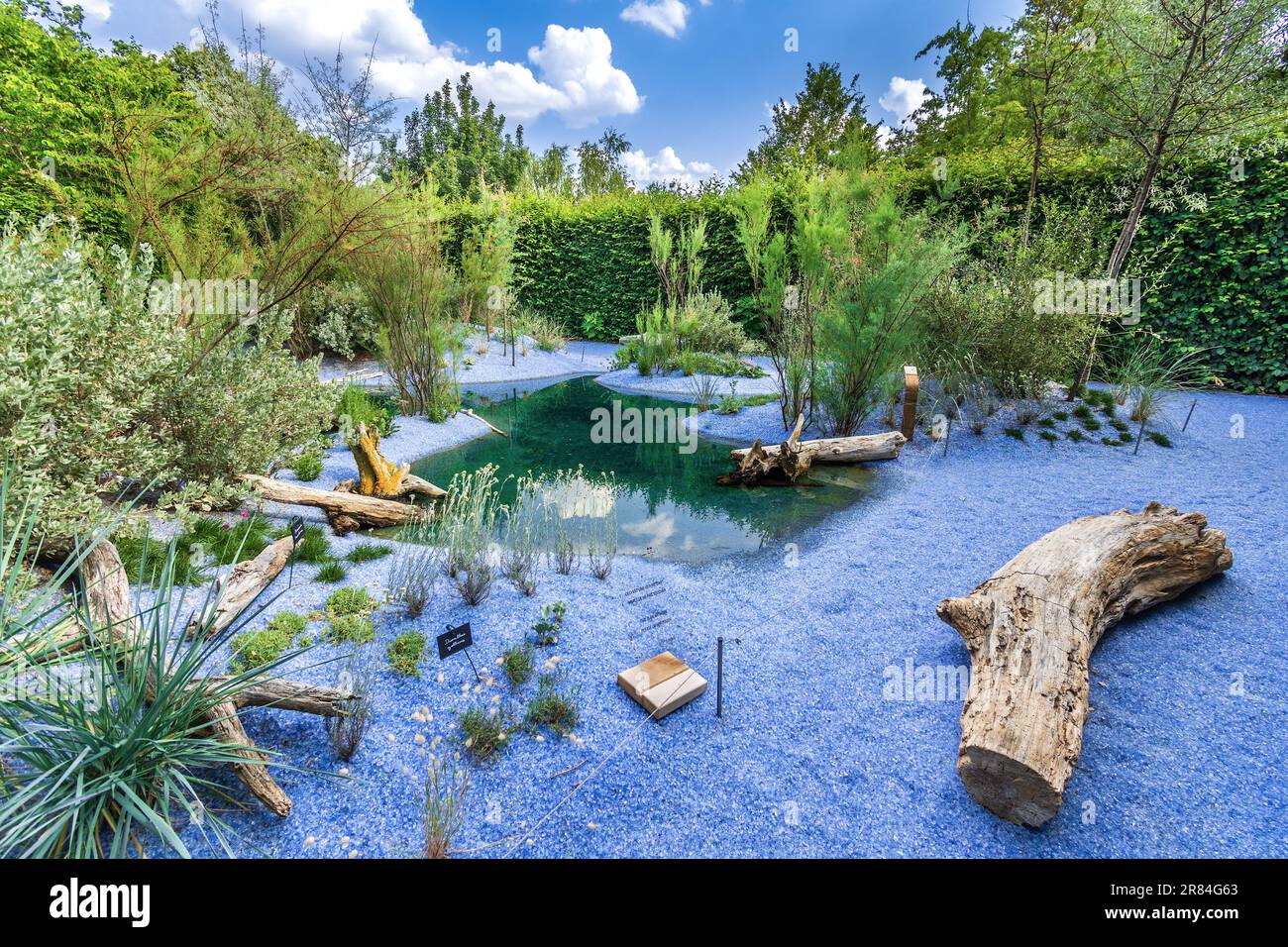 Mostra ornamentale 'le Chand du Sell' / 'la Canzone del sale' al Domaine de Chaumont-sur-Loire, Loir-et-Cher (41), Francia. Foto Stock
