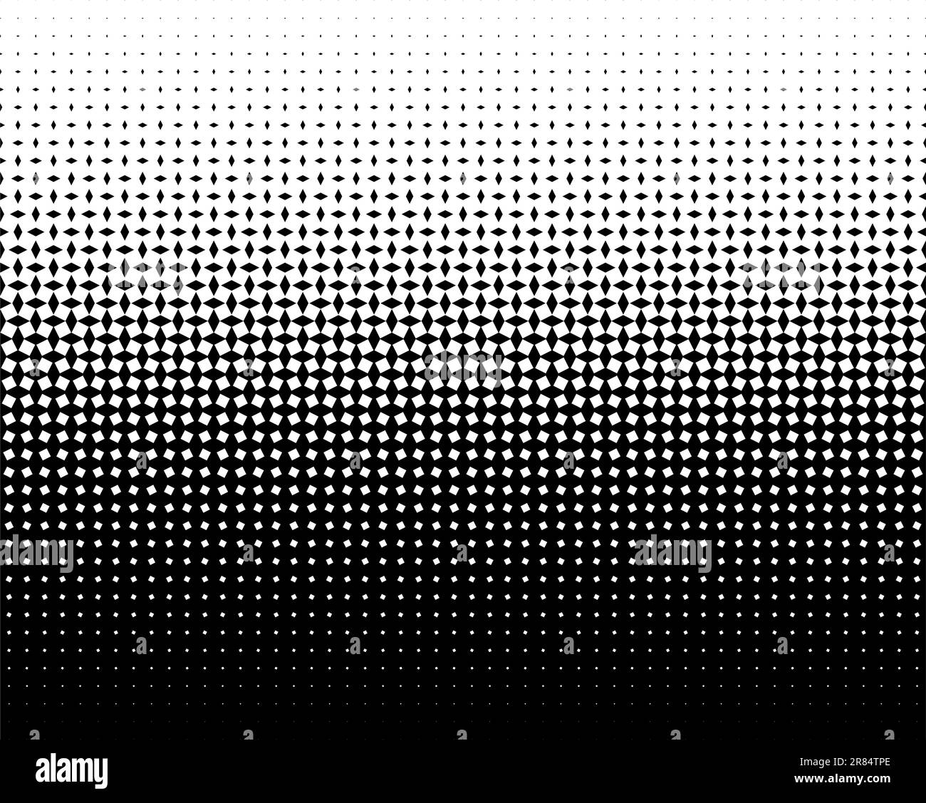 Rombi scomparenti. Ripetizione senza giunture in una direzione.metodo Scala Illustrazione Vettoriale