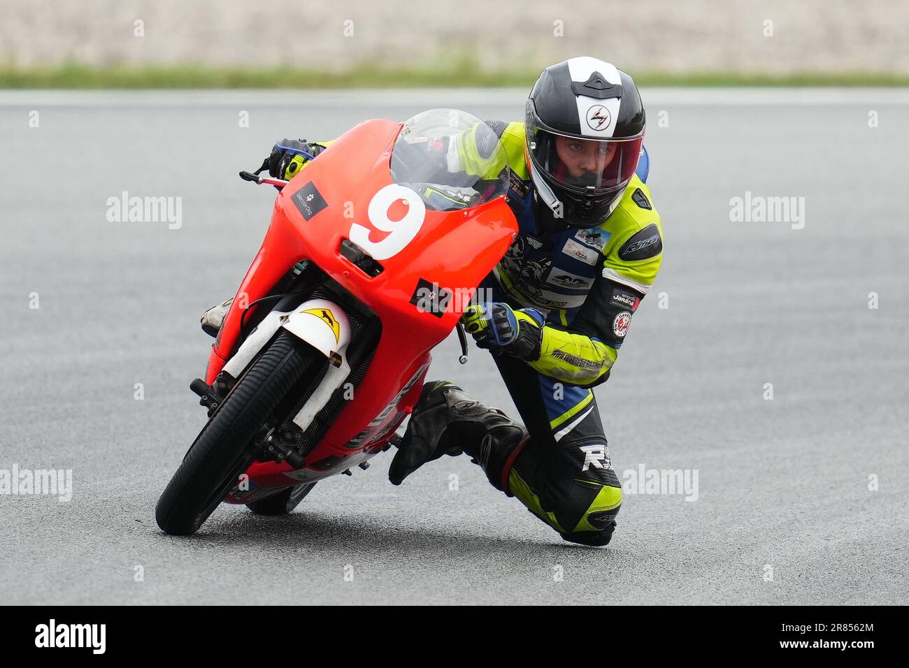 Barcellona, Spagna. 18th giugno, 2023. Copa de Espana de Velocidad, durante la gara Superbike sul circuito di Barcellona-Catalunya il 18 giugno 2023 a Barcellona, Spagna. (Foto di Alex Carreras/PRESSINPHOTO) Credit: PRESSINPHOTO SPORTS AGENCY/Alamy Live News Foto Stock