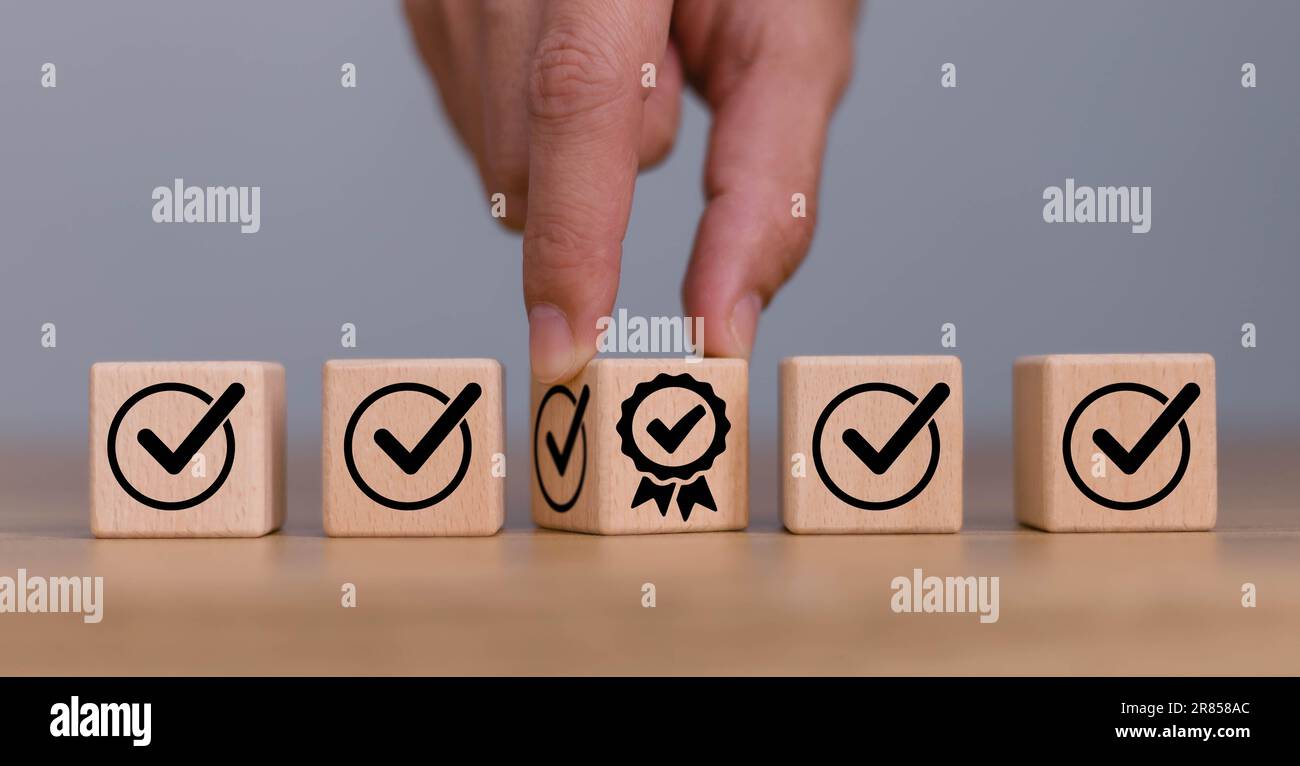 Carriera e progressione dei dipendenti. Concetto di sviluppo personale. Lavori in corso. Conformità e normative aziendali. Gestione del controllo qualità, ISO Foto Stock