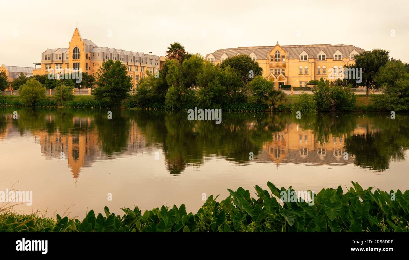 Appartamenti con vista lago Foto Stock