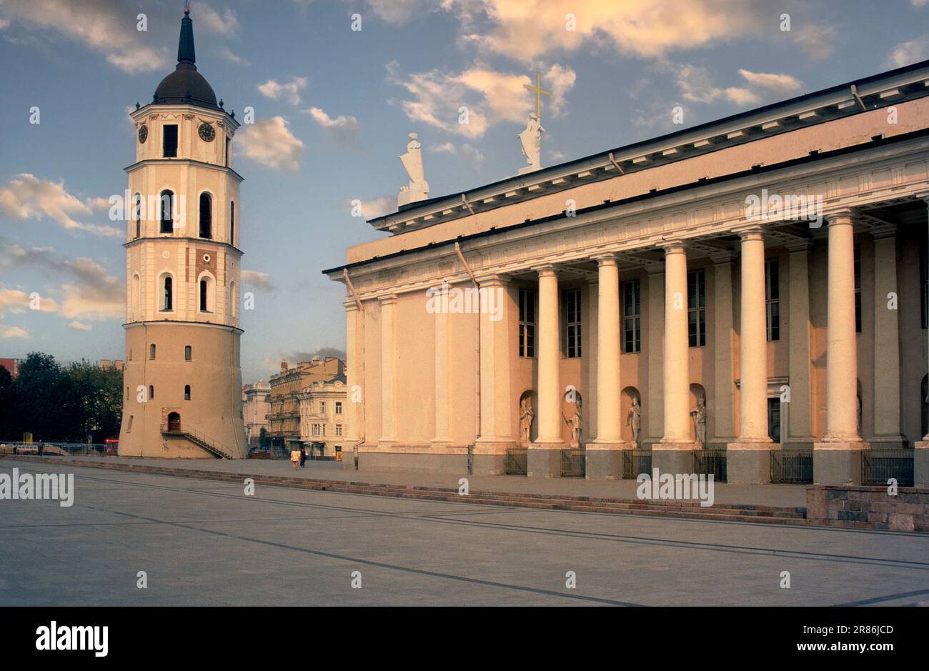 Cattedrale Basilica di San Stanislao e San Ladislao di Vilnius, Piazza della Cattedrale, Vilnius, Lituania Foto Stock