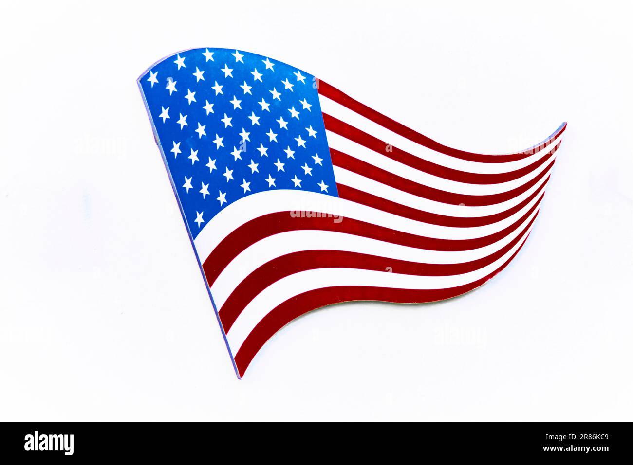 American Flag Wave Close Up per il Memorial Day o il 4th luglio. Foto Stock
