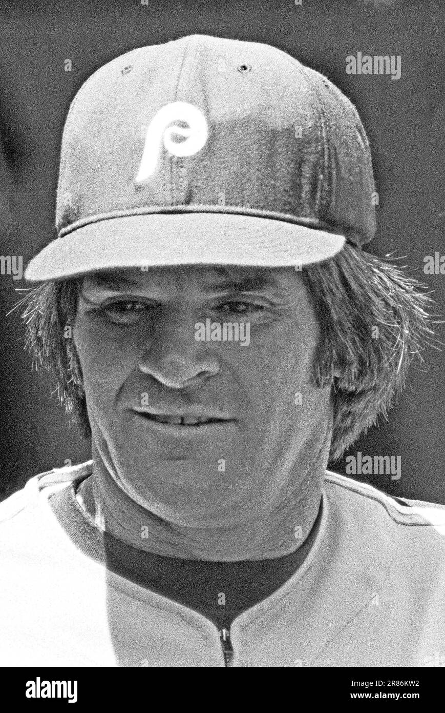 Pete Rose, giocatore di baseball della Major League, USA Foto Stock