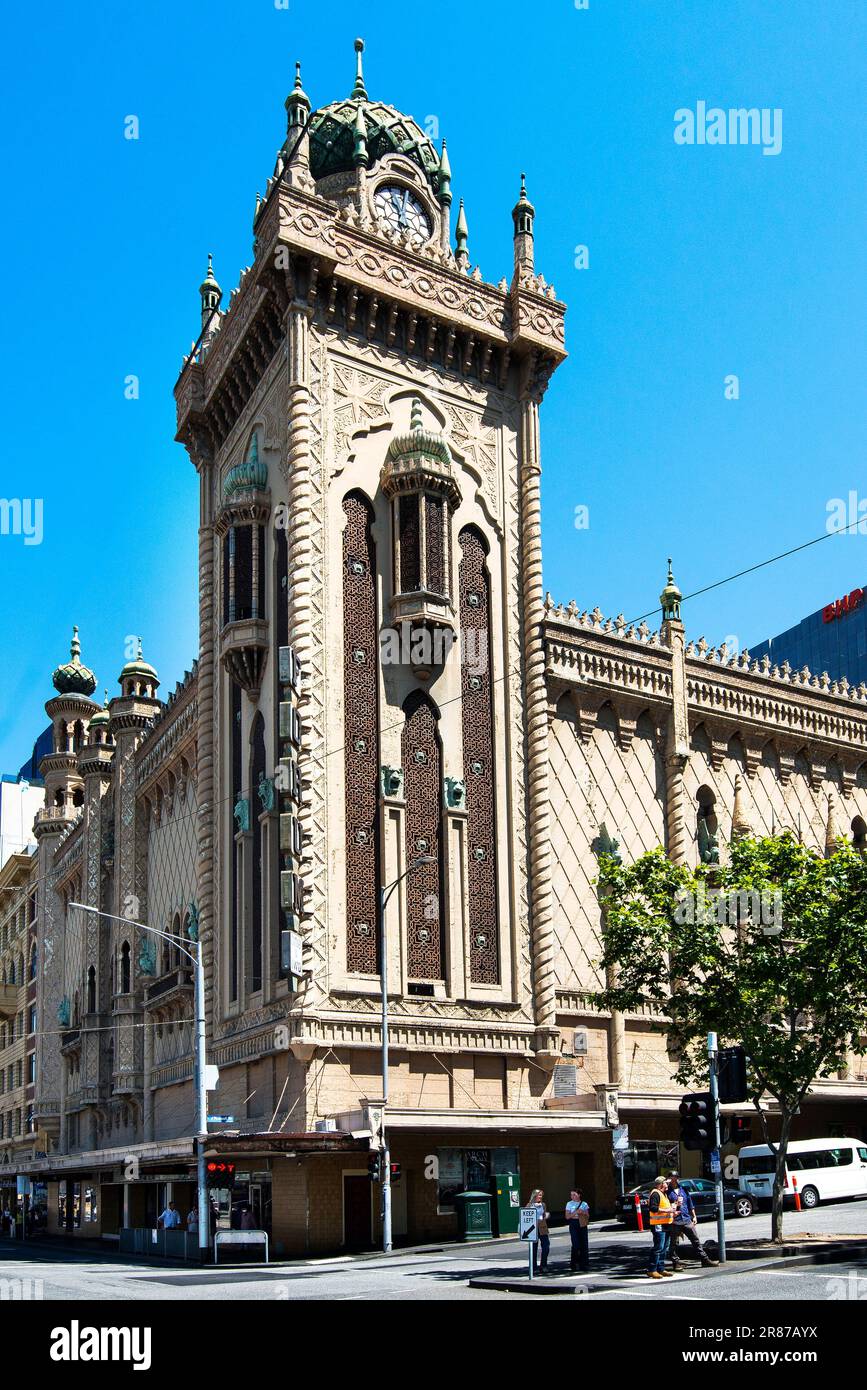 The Forum Theatre, Forum Melbourne - il principale centro di musica dal vivo australiano, Melbourne, Victoria, Australia Foto Stock