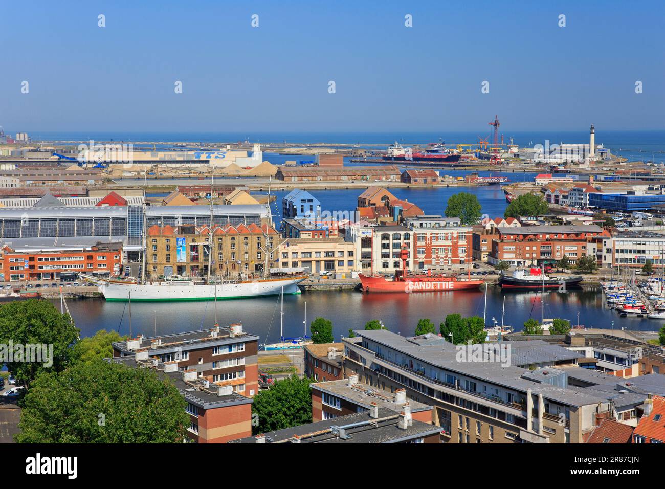L'ex nave da addestramento della Marina francese, a Dunkirk (Nord), in Francia, si chiamava Duchesse Anne Foto Stock