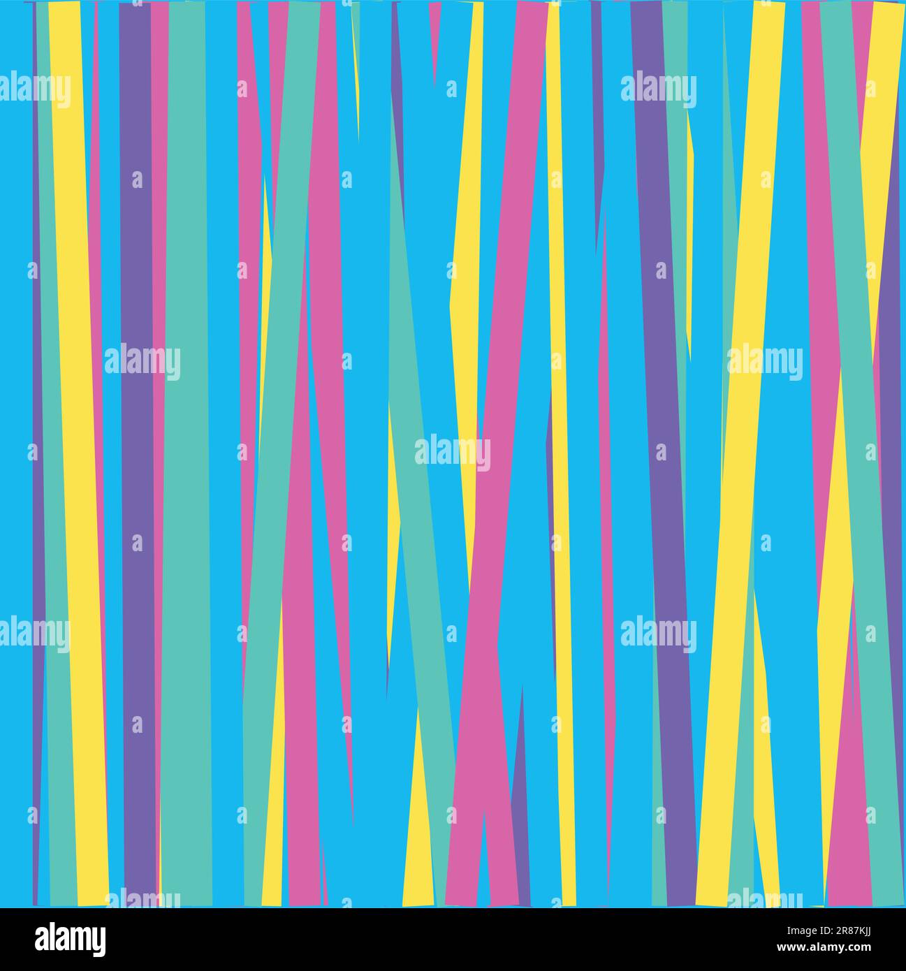 Banner orizzontale di colorate strisce verticali color arcobaleno Illustrazione Vettoriale