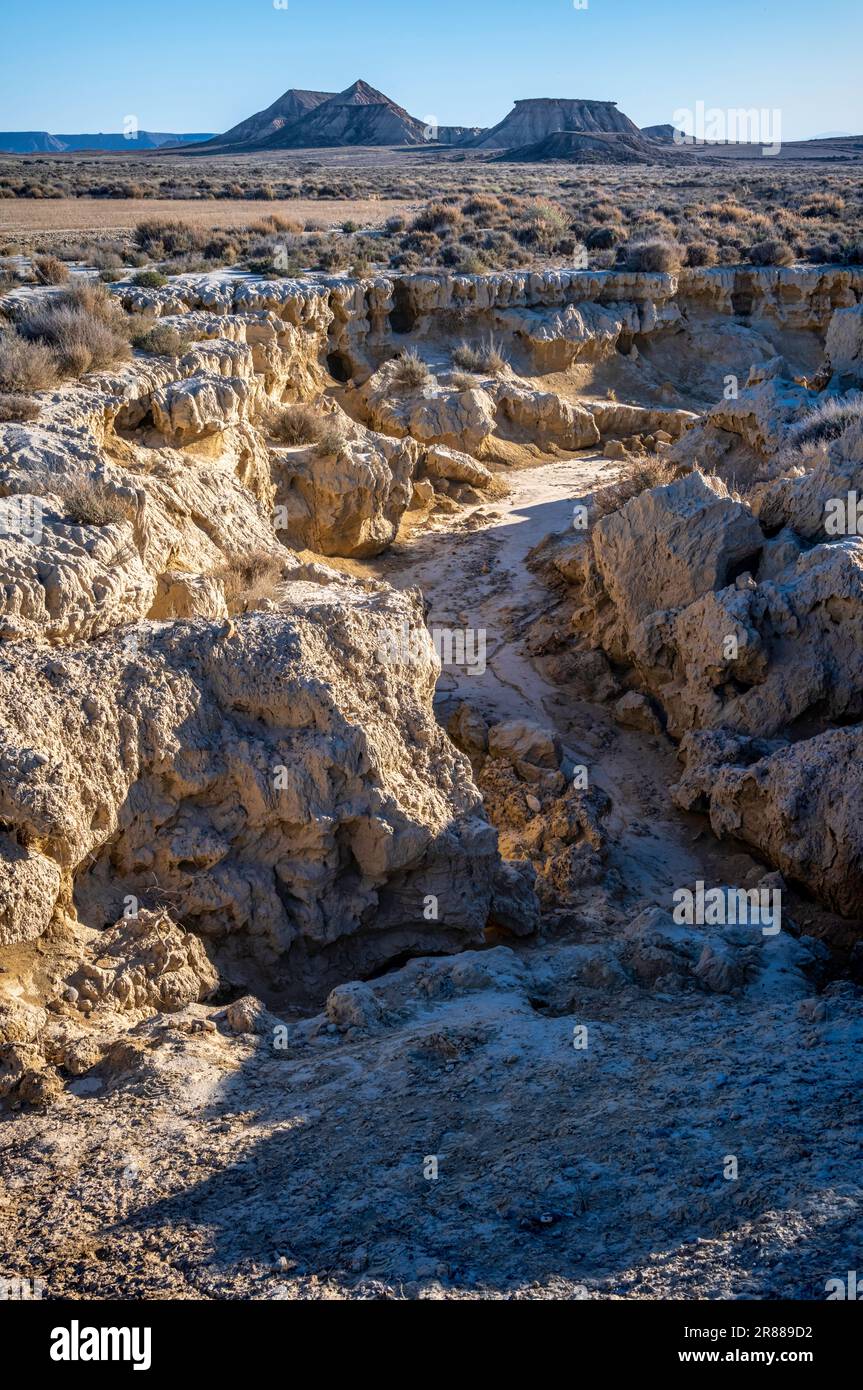 Bardenas Reales, Navarra, Spagna Foto Stock