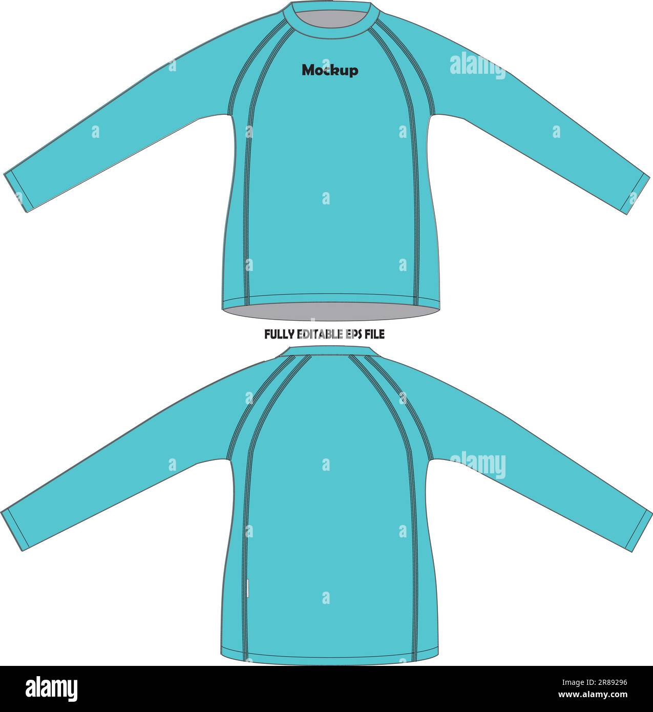 Maglietta da ciclismo Mock up Illustrazione Vettoriale