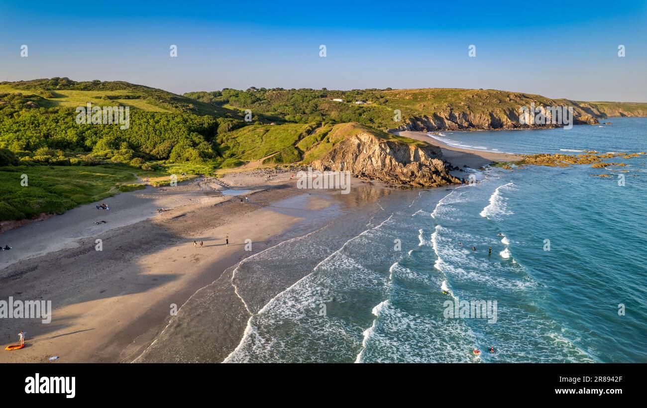 Kennack Sands on the Lizard in Cornovaglia, Regno Unito Foto Stock
