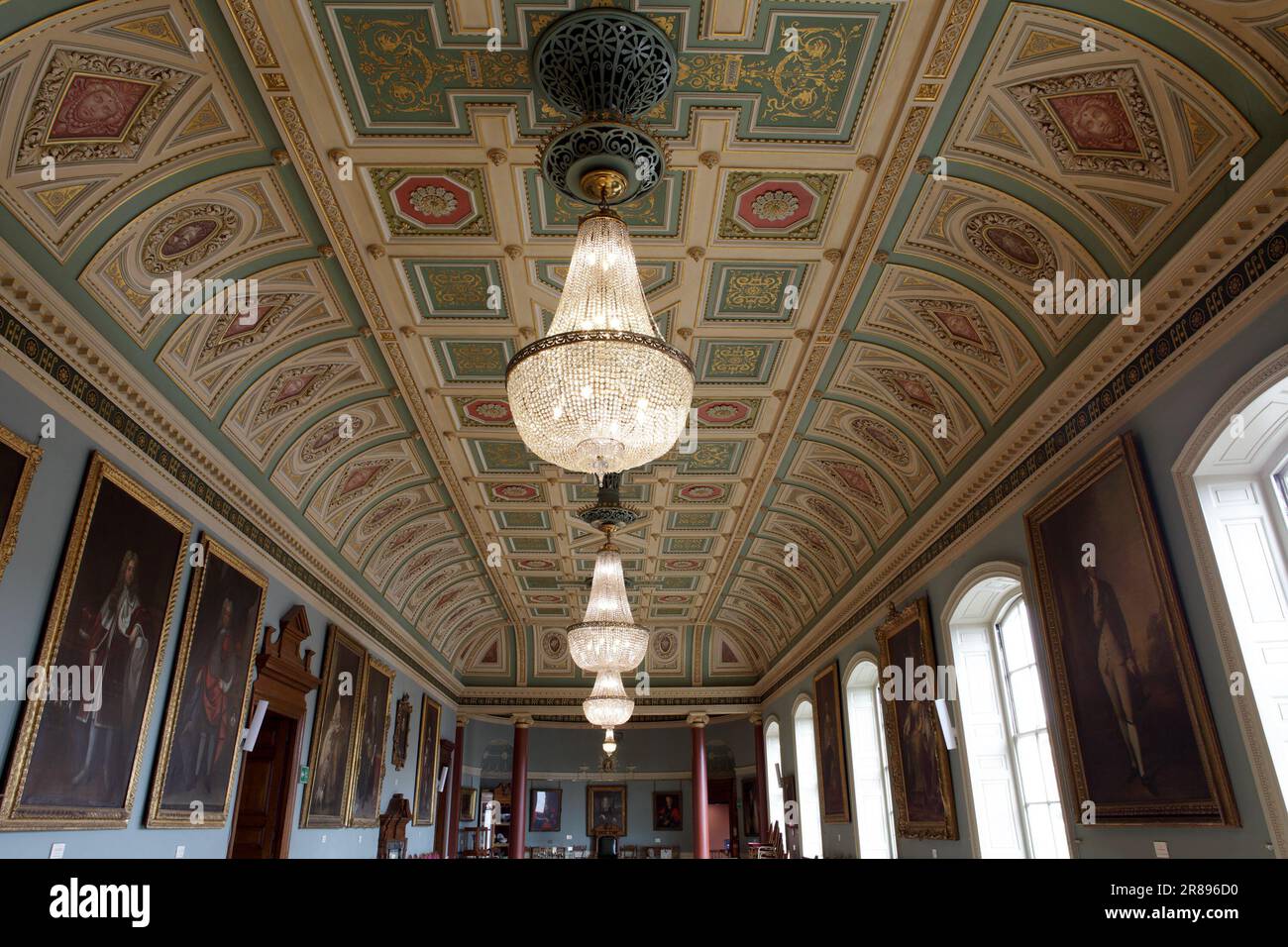 Qui si trova la bellissima Sala delle Assemblee di Guildhall, Worcester. Foto Stock