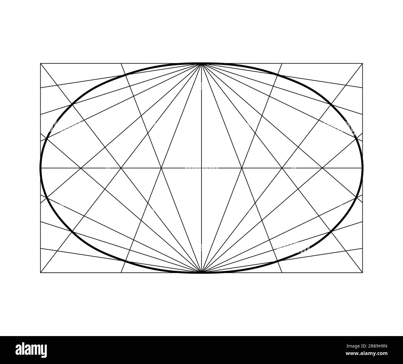 Modello vettoriale geometrico di progettazione globo Illustrazione Vettoriale