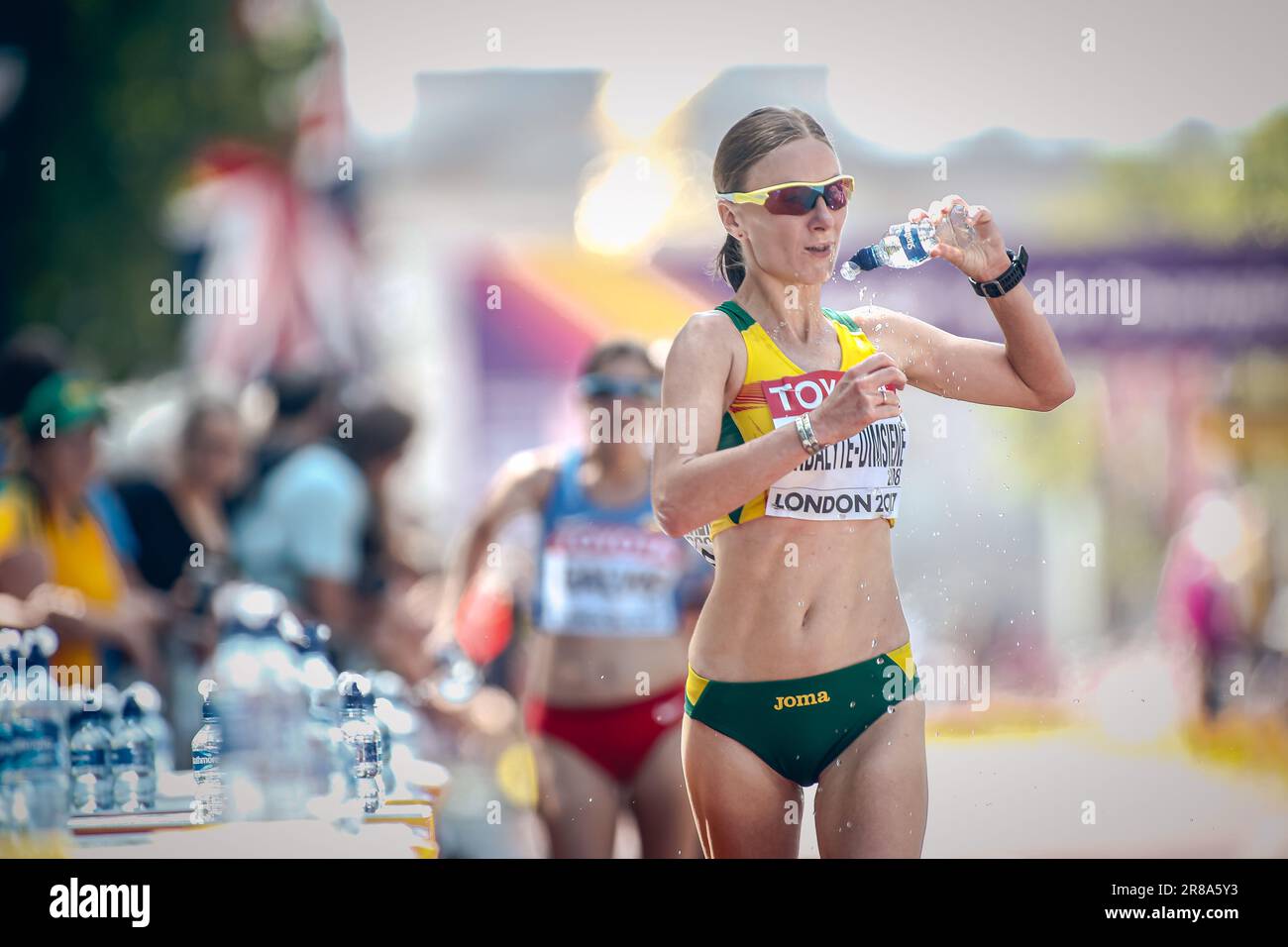 Brigita partecipa VIRBALYTĖ€™Race Walk di 20 chilometri al World Athletics Championships London 2017. Foto Stock