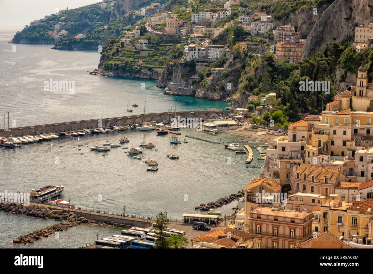 Città di Amalfi in provincia di Salerno, Campania, Italia Foto Stock