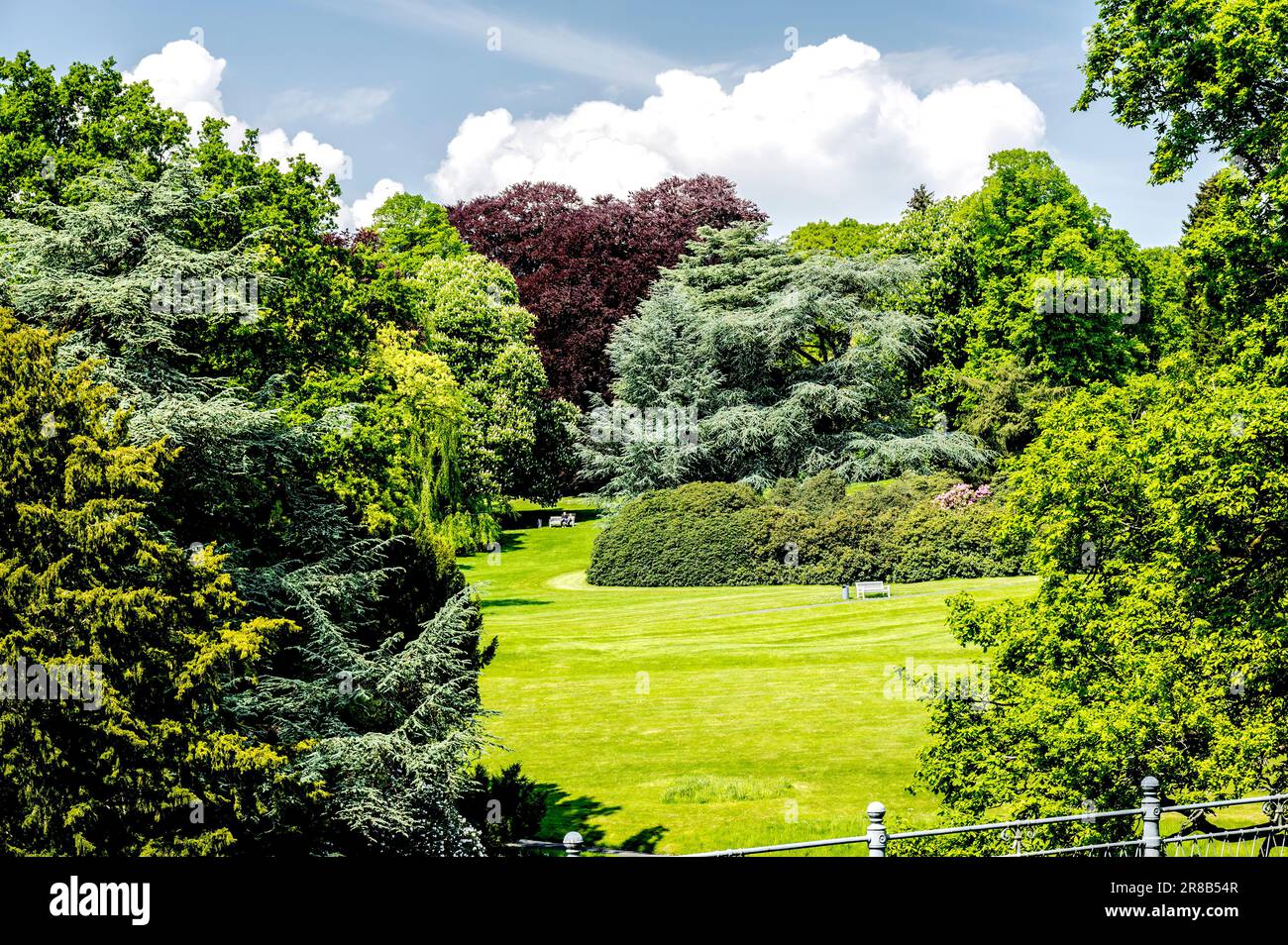 Essen: Villa Huegel (Ruhrgebiet, Nordrhein-Westfalen, Deutschland) Foto Stock