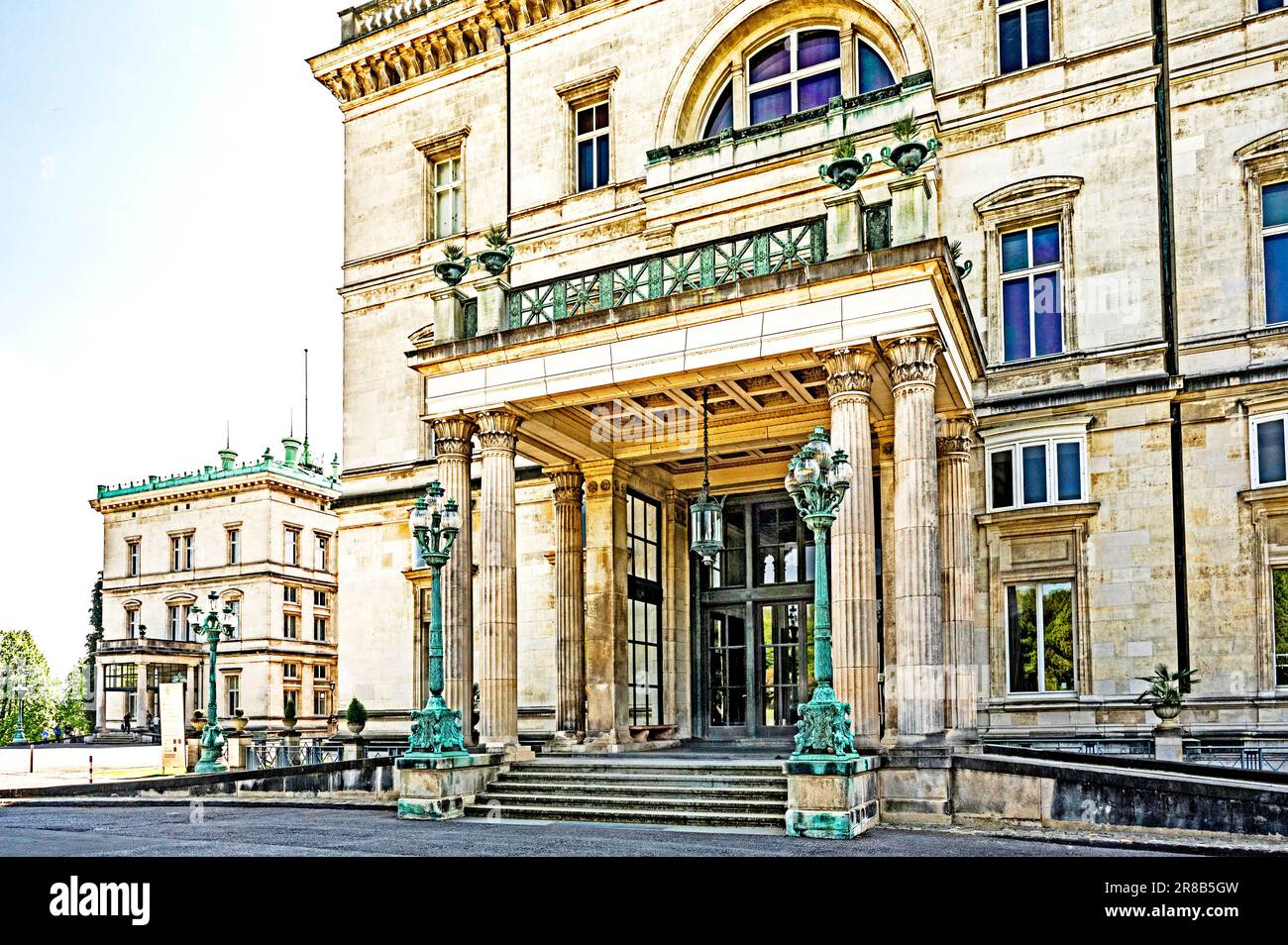 Essen: Villa Huegel (Ruhrgebiet, Nordrhein-Westfalen, Deutschland) Foto Stock