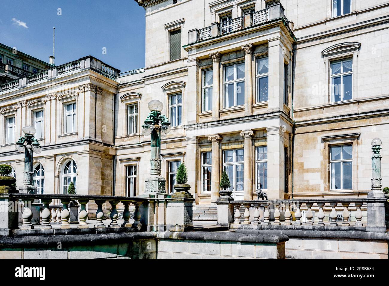 Essen: Villa Huegel (Ruhrgebiet, Nordrhein-Westfalen, Deutschland) Foto Stock