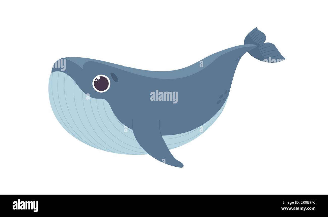 Concetto di balena animale subacquea Illustrazione Vettoriale