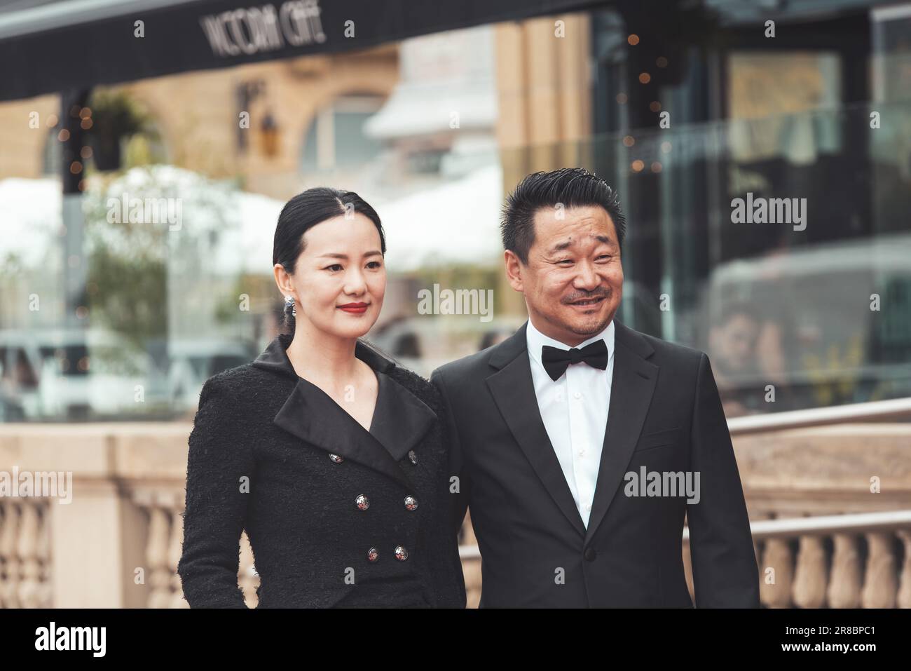 Yong Mei (attrice) e Wang Jingchun (attore) dal film so Long, My Son al San Sebastián International Film Festival in Spagna, 23-09-2019. Foto Stock