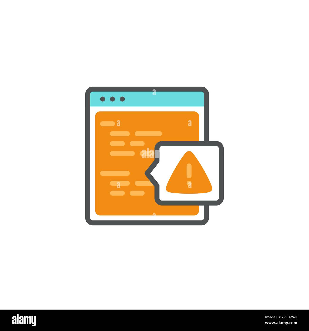 Errore di debug degli avvisi: Identificazione e correzione degli errori per migliorare le prestazioni Illustrazione Vettoriale