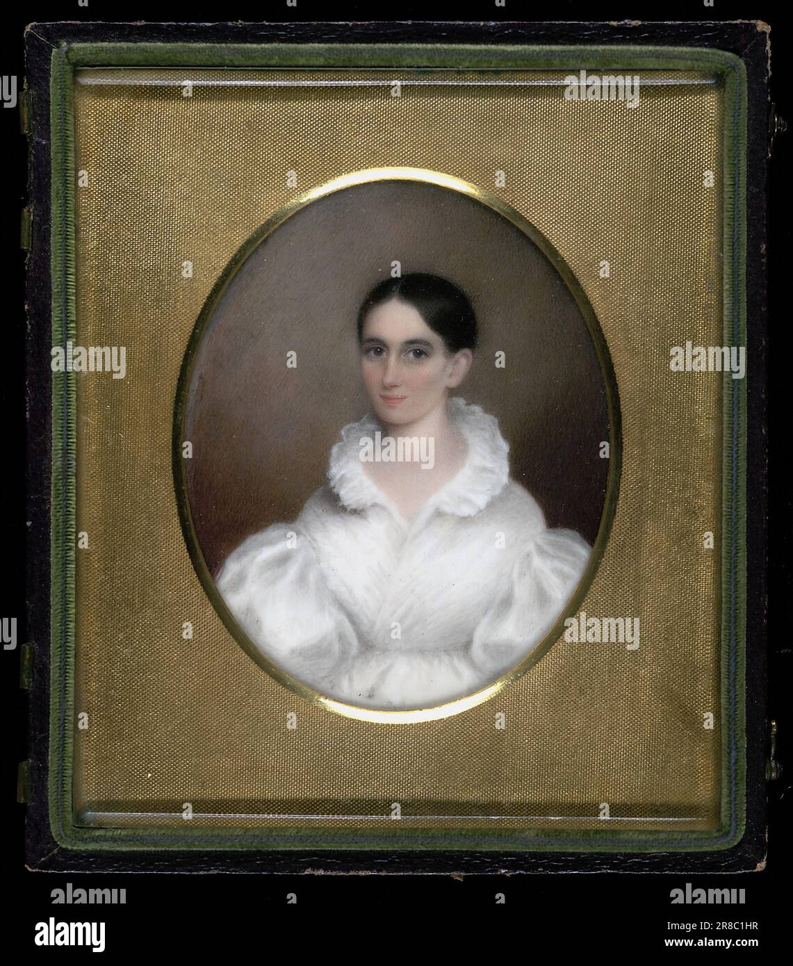 Ritratto di una Signora ca. 1830 di Pamelia Hill, nato Framingham, ma 1803-morto Framingham, ma 1860 Foto Stock