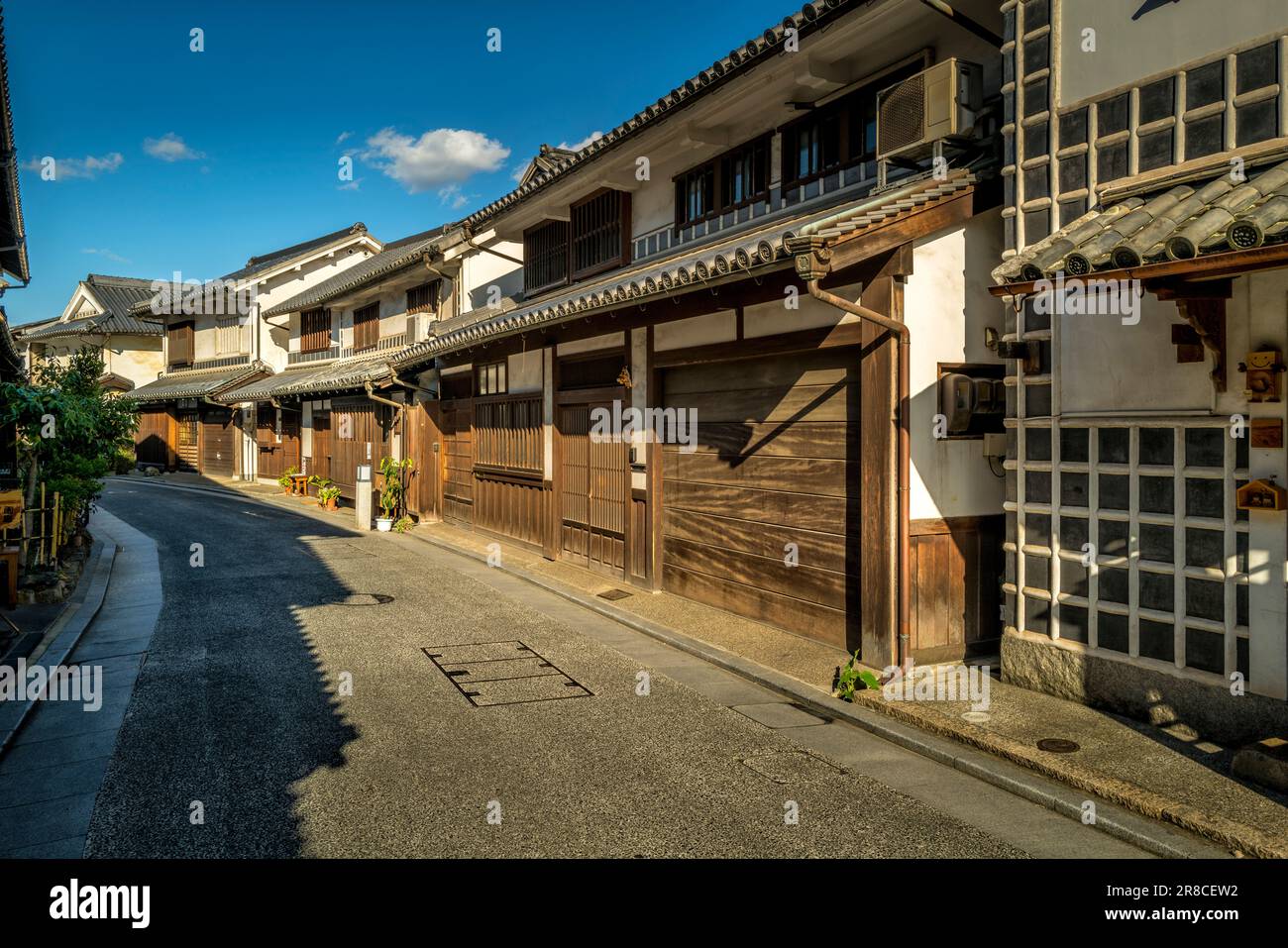 Street scene in Kurashiki, Okayama, Giappone Foto Stock