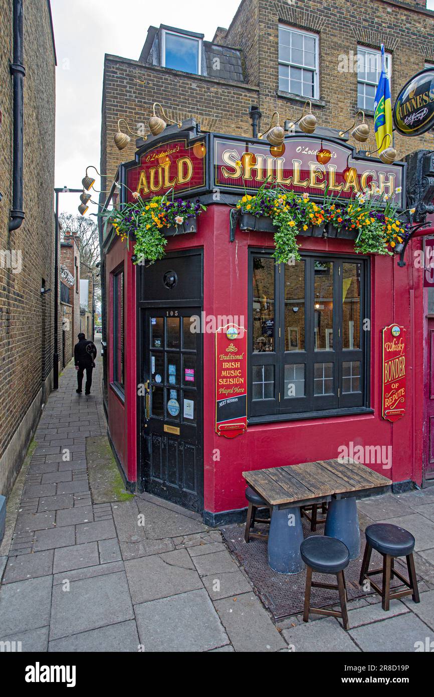 L'Auld Shillelagh Stoke Newington Church St, Londra, Regno Unito Foto Stock