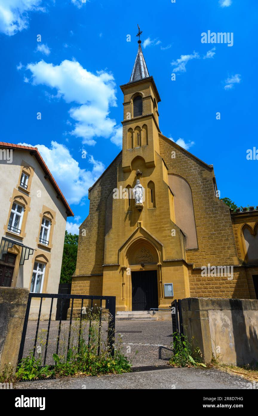 La cappella del monastero dei Servi del cuore di Gesù a Scy-Chazelles, Francia. Foto Stock