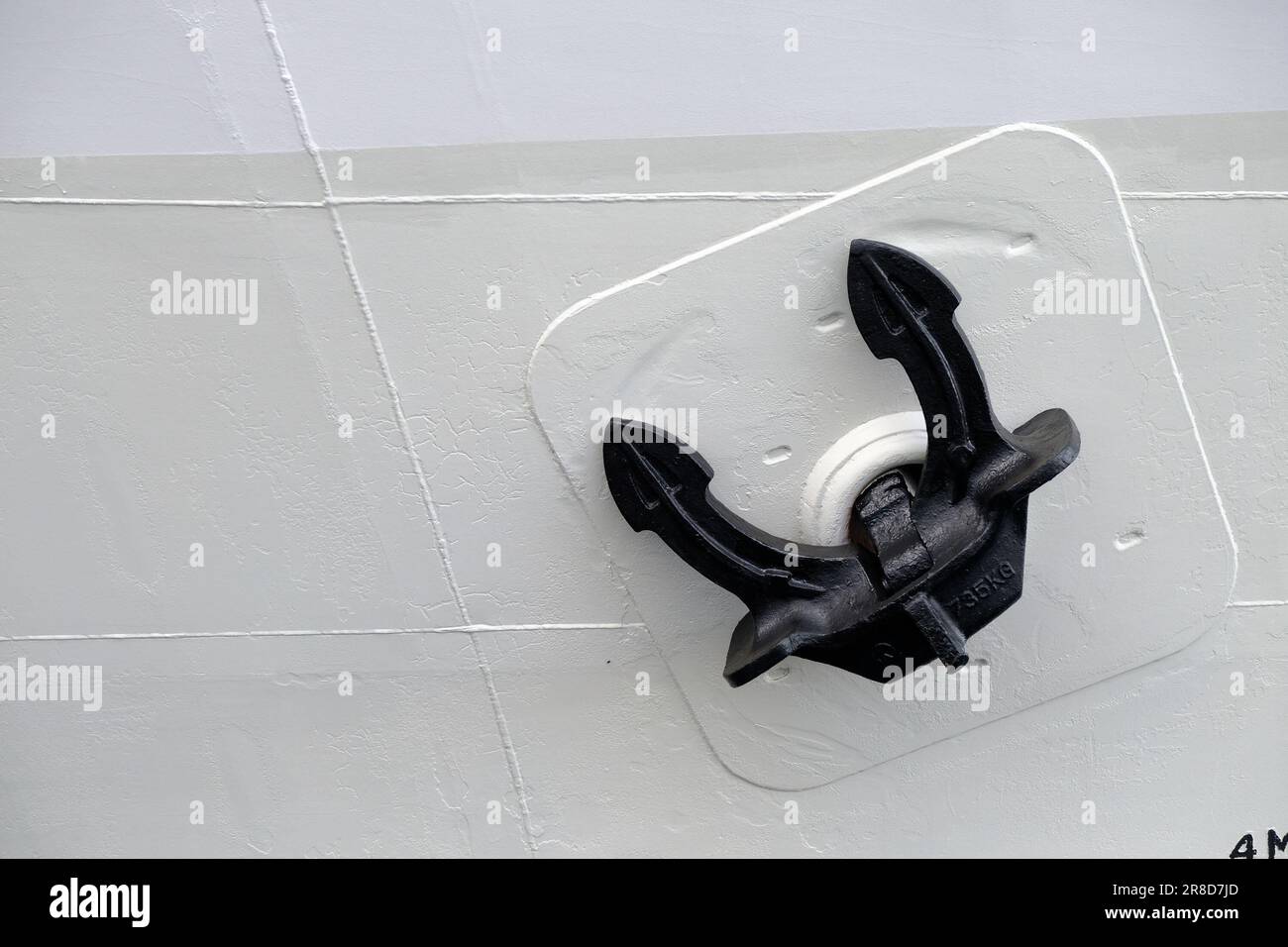 ancoraggio della nave Foto Stock