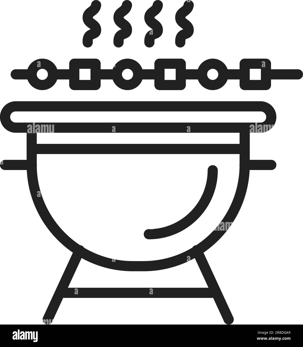 Immagine icona BBQ. Illustrazione Vettoriale