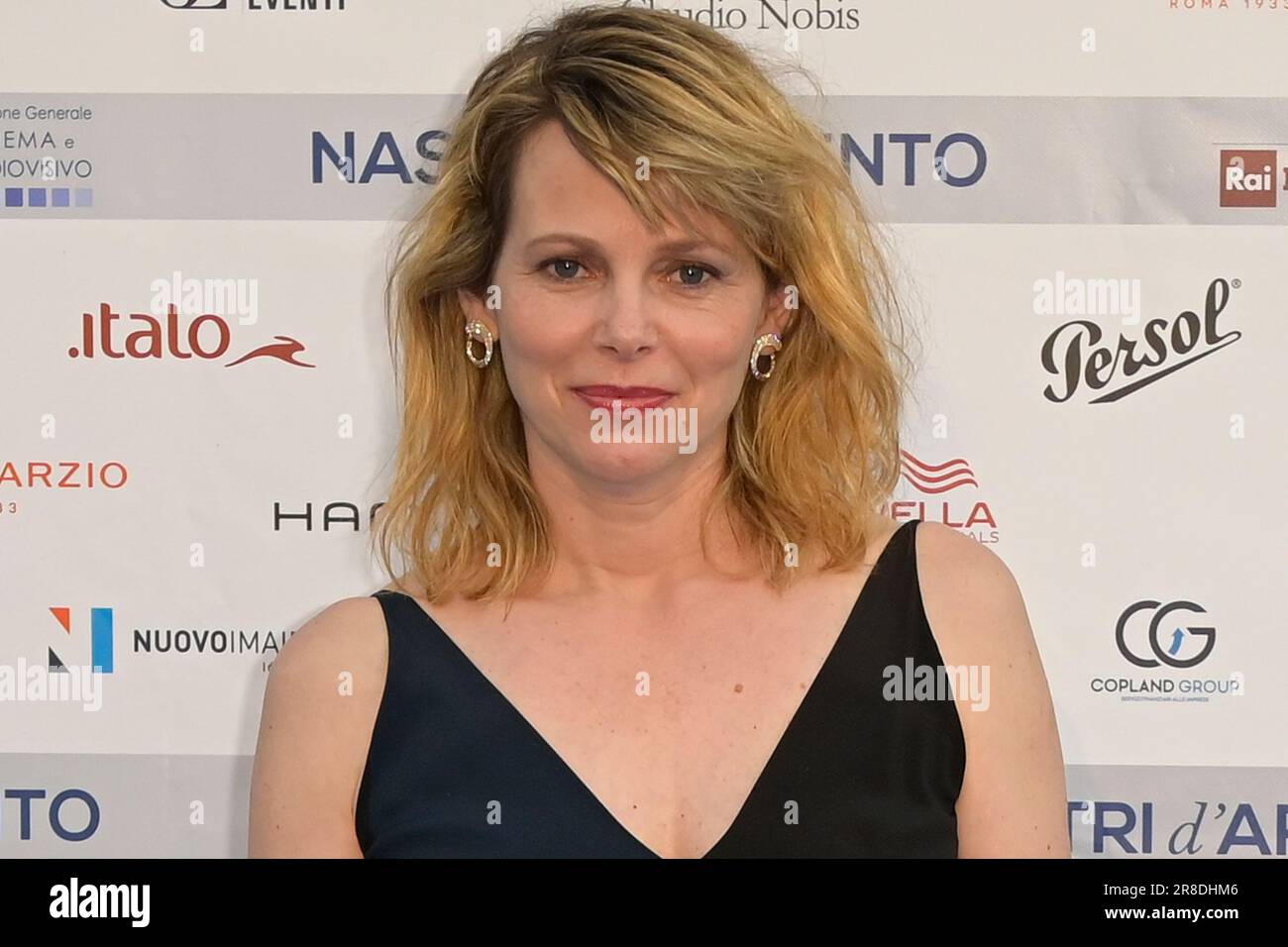 Roma, Italia. 20th giugno, 2023. Barbora Bobulova partecipa all'evento Nastri d'Argento 2023 tappeto blu al Museo Maxi. Credit: SOPA Images Limited/Alamy Live News Foto Stock
