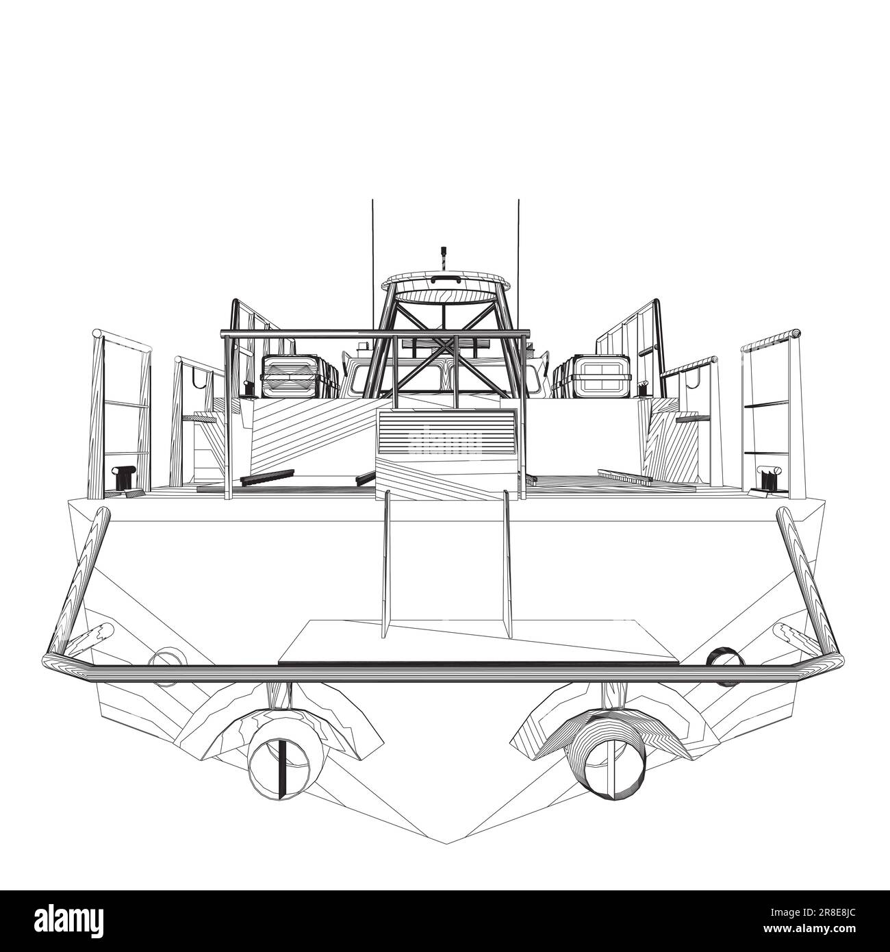 Contorno icona nave da guerra. Navi militari e navali. immagini vettoriali isolate. Vettore di contorno della nave militare. Isolamento vettore modello veicolo militare Illustrazione Vettoriale