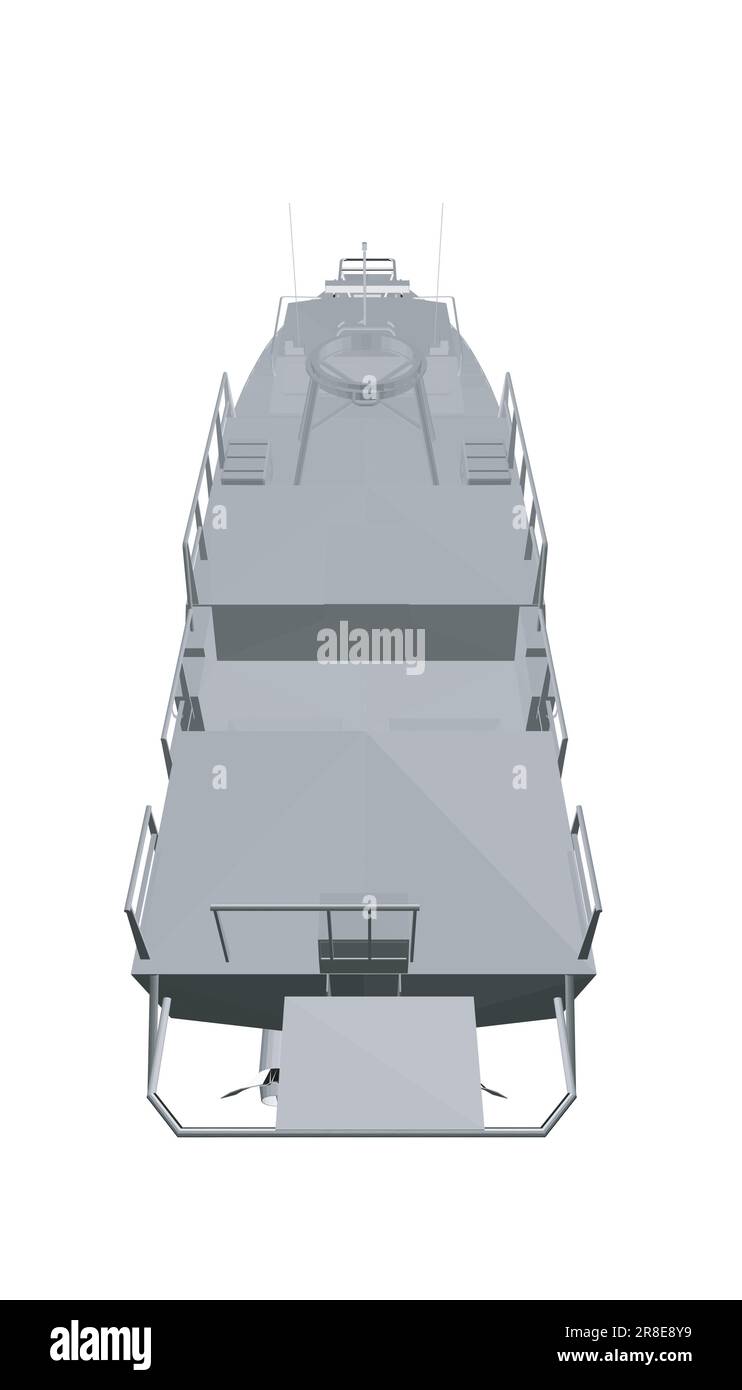 Icona della nave da guerra poligonale grigia. Navi militari e navali. immagini vettoriali isolate. Vettore poligonale della nave militare. Modello veicolo militare vecto Illustrazione Vettoriale