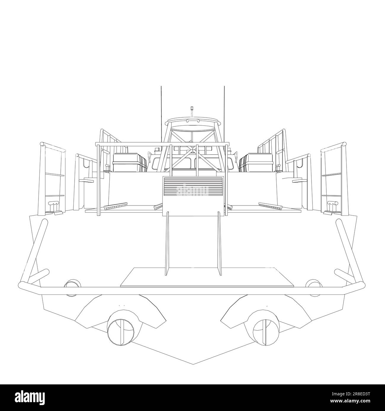 Contorno icona nave da guerra. Navi militari e navali. immagini vettoriali isolate. Vettore di contorno della nave militare. Isolamento vettore modello veicolo militare Illustrazione Vettoriale