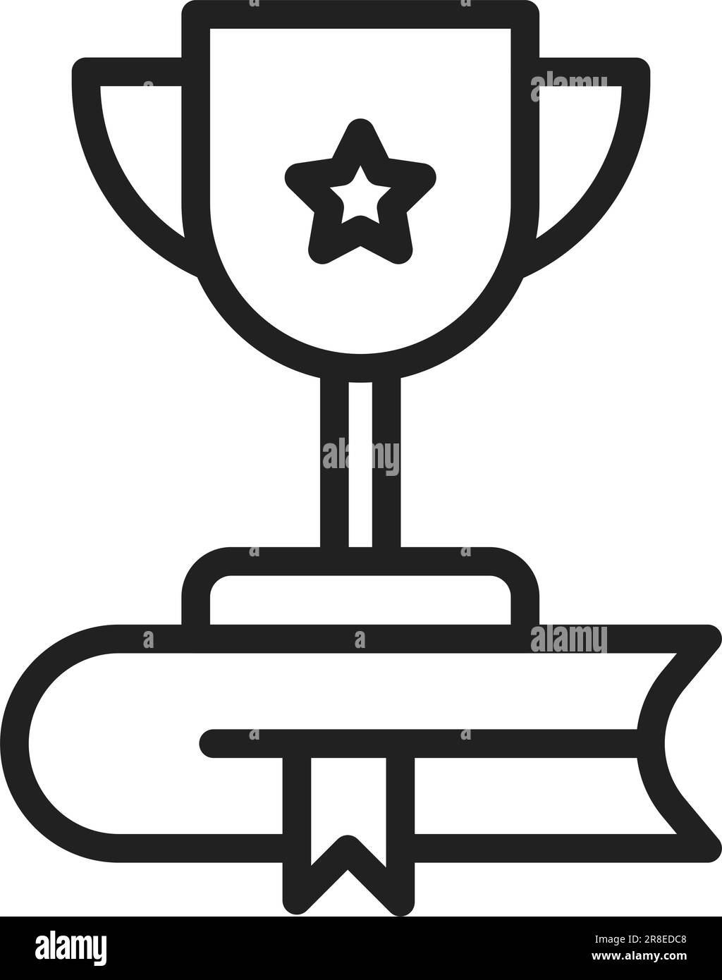 Immagine icona Premio libro. Illustrazione Vettoriale