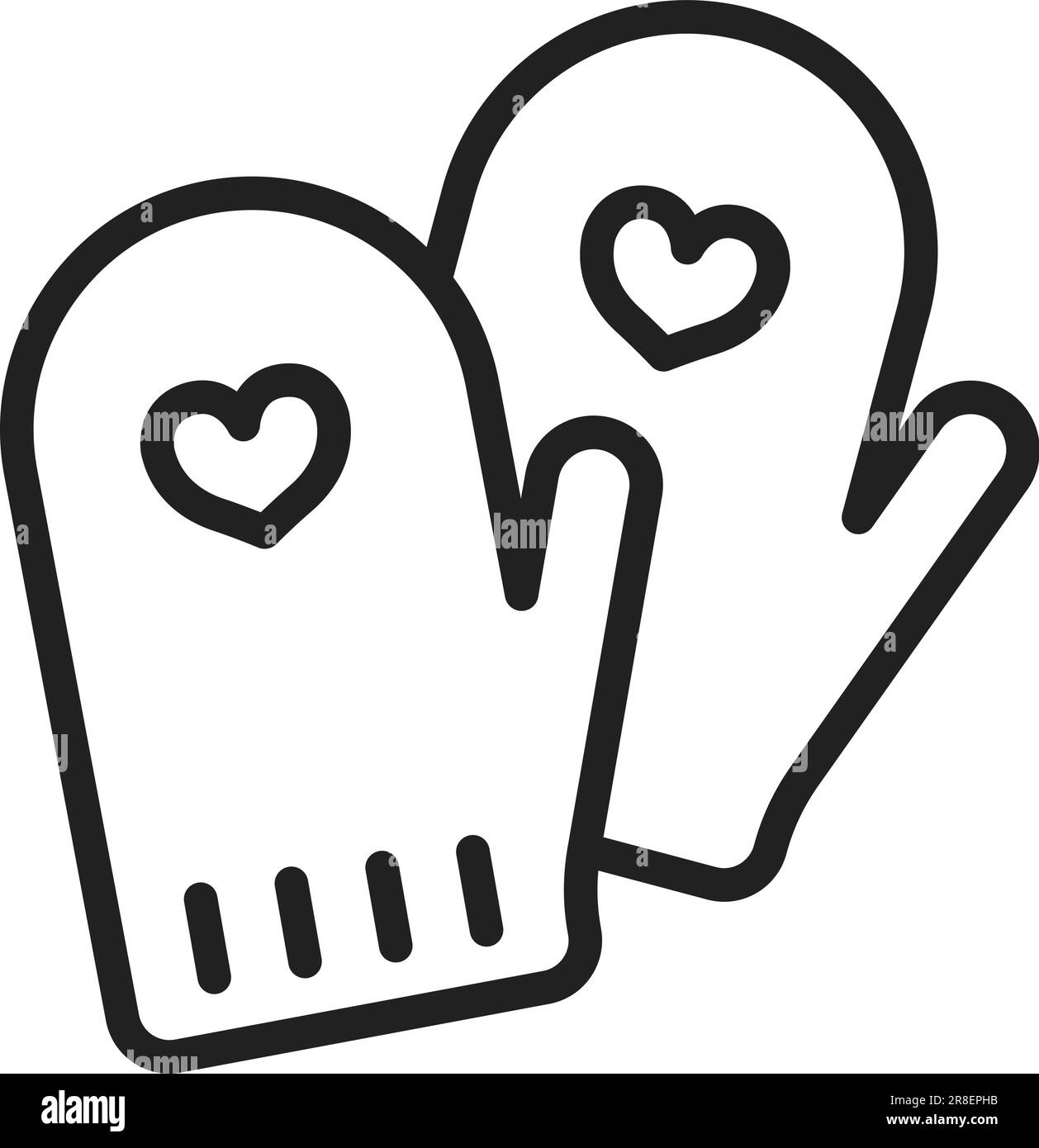 Immagine icona Mitten. Illustrazione Vettoriale