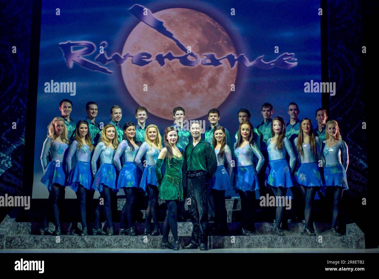 Padraic Moyles si esibisce al bando di stampa per Riverdance, ASB Theatre, Auckland, Nuova Zelanda, Martedì, 22 maggio 2012. Foto Stock