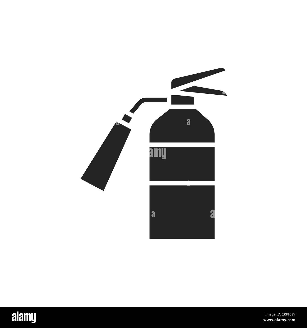 Icona della linea di colore del reparto antincendio. Elemento vettoriale isolato. Pittogramma per pagina web, app mobile, promo Illustrazione Vettoriale