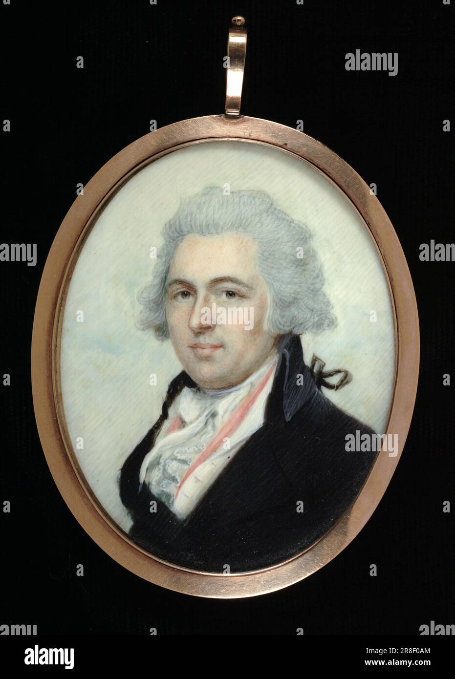 Ritratto di un Gentleman con le iniziali J. B. ca. 1795 di Benjamin Trott, nato Boston, ma ca. 1770-morto Washington, DC 1843 Foto Stock