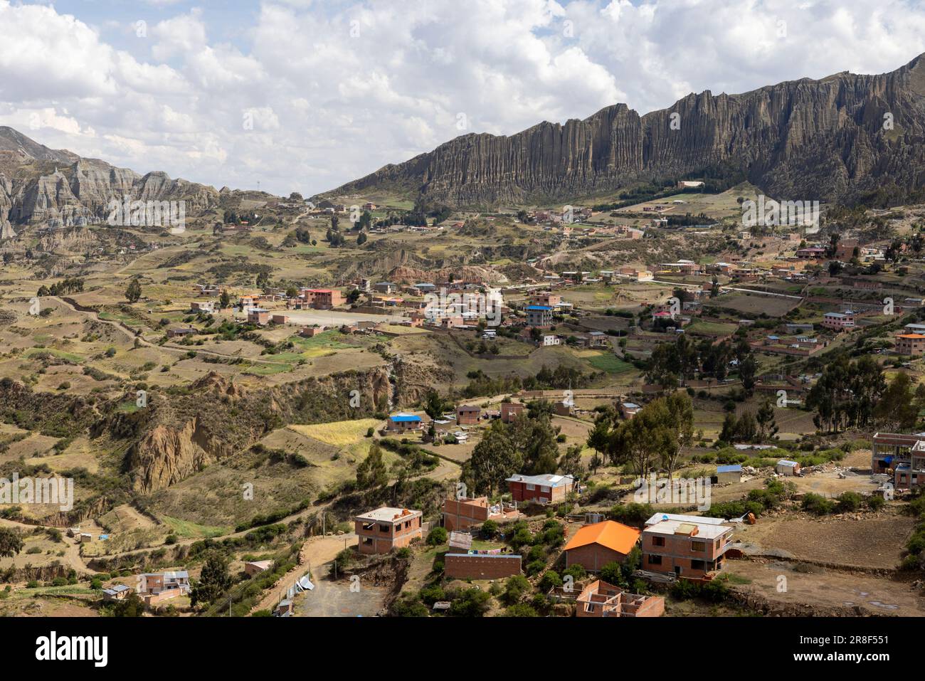 Valle de las Animas, paesaggio con speciali formazioni rocciose alla periferia di la Paz nelle Ande boliviane, viaggiando ed esplorando il Sud America Foto Stock