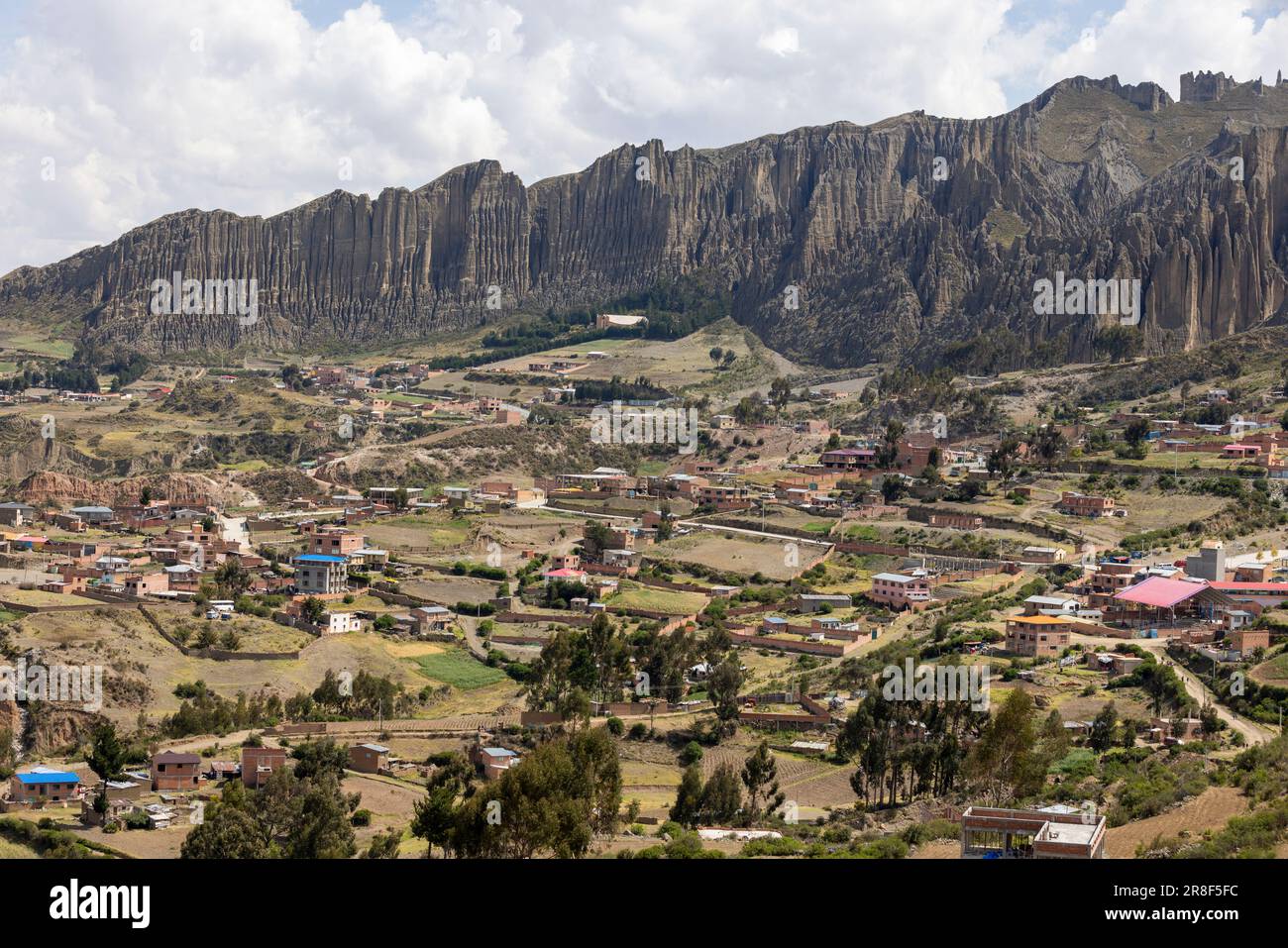 Valle de las Animas, paesaggio con speciali formazioni rocciose alla periferia di la Paz nelle Ande boliviane, viaggiando ed esplorando il Sud America Foto Stock