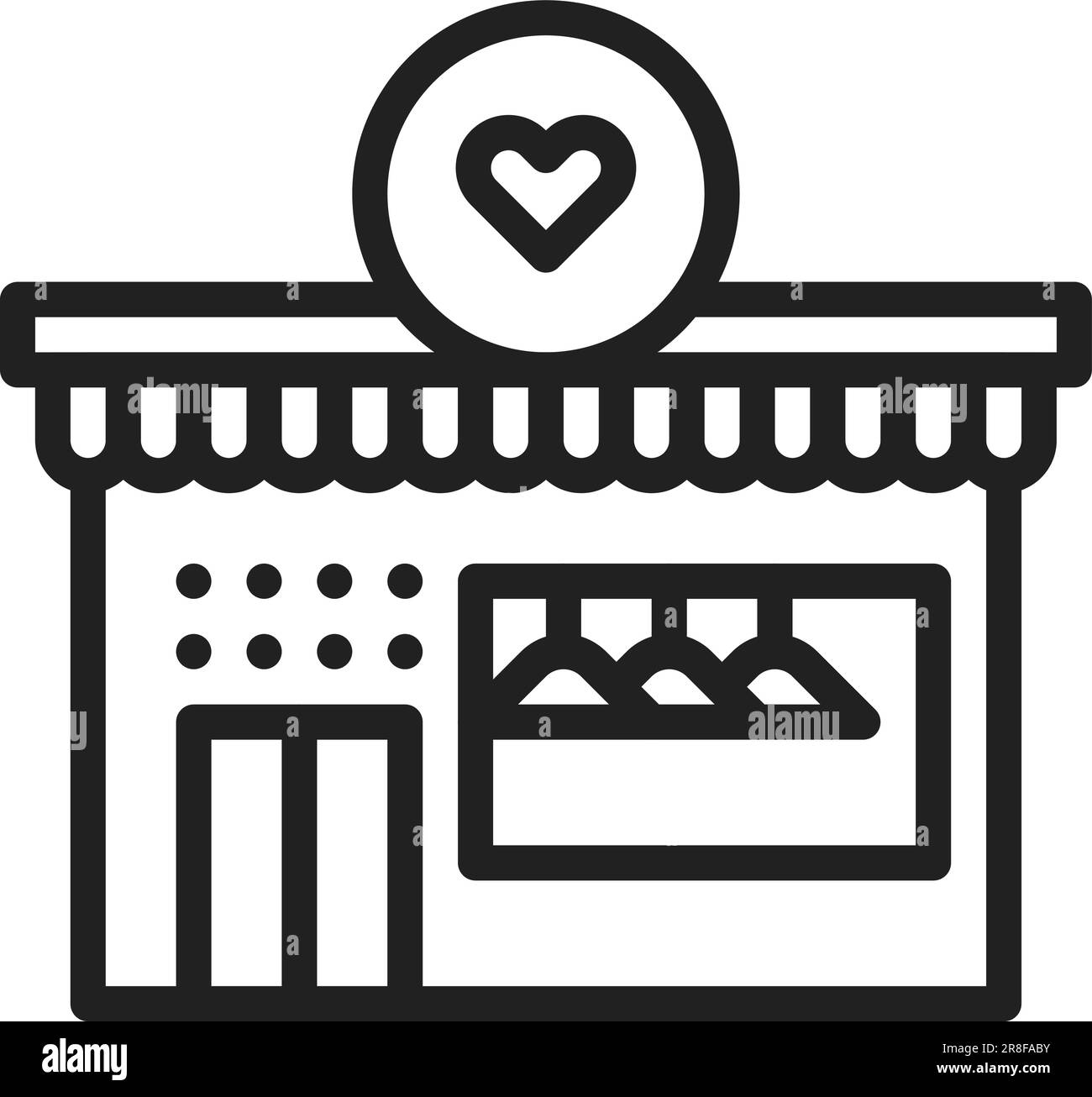 Immagine icona Fashion Store. Illustrazione Vettoriale