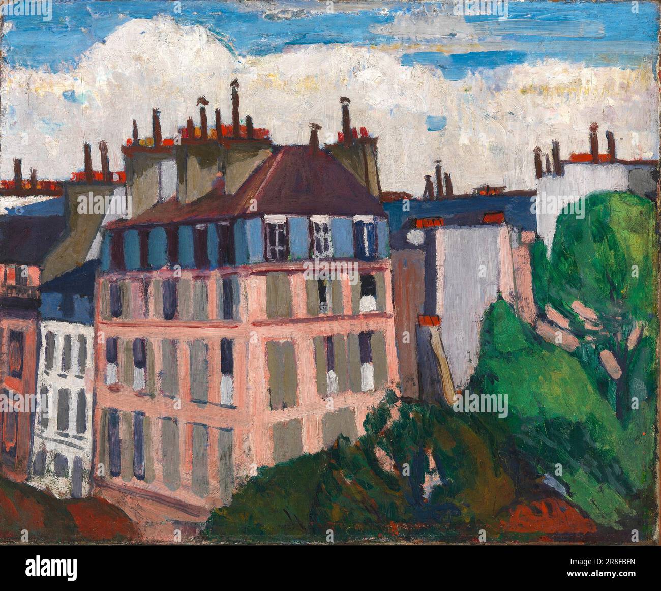 Rooftops, Parigi 1909-1912 di H. Lyman Saÿen, nato Philadelphia, PA 1875-deed Philadelphia, PA 1918 Foto Stock