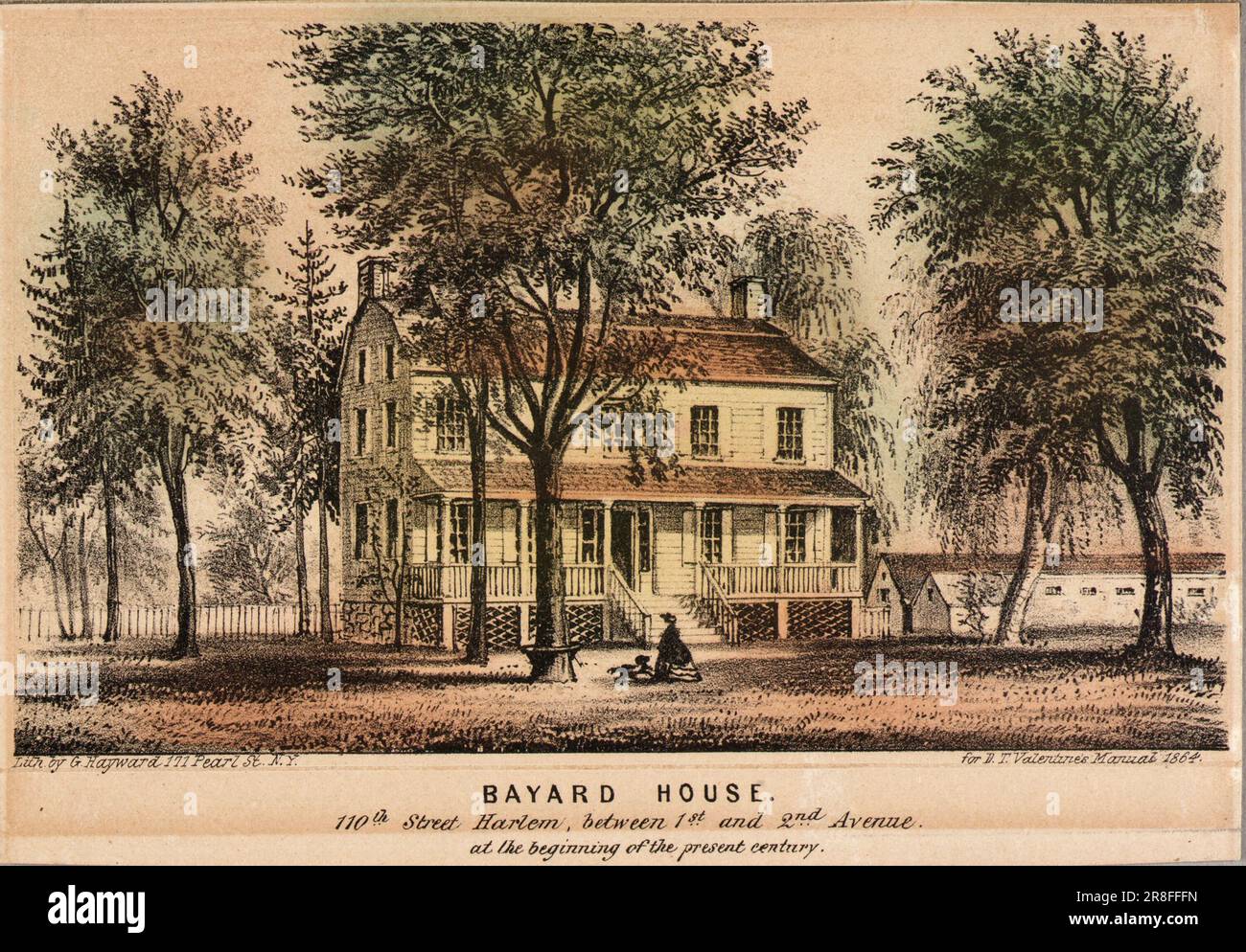 Bayard House, 110th St Harlem tra la 1st e la 2nd Avenue 1864 di Gerald Sinclair Hayward, nato Port Hope, Ontario, Canada 1845-morto New York City 1926 Foto Stock