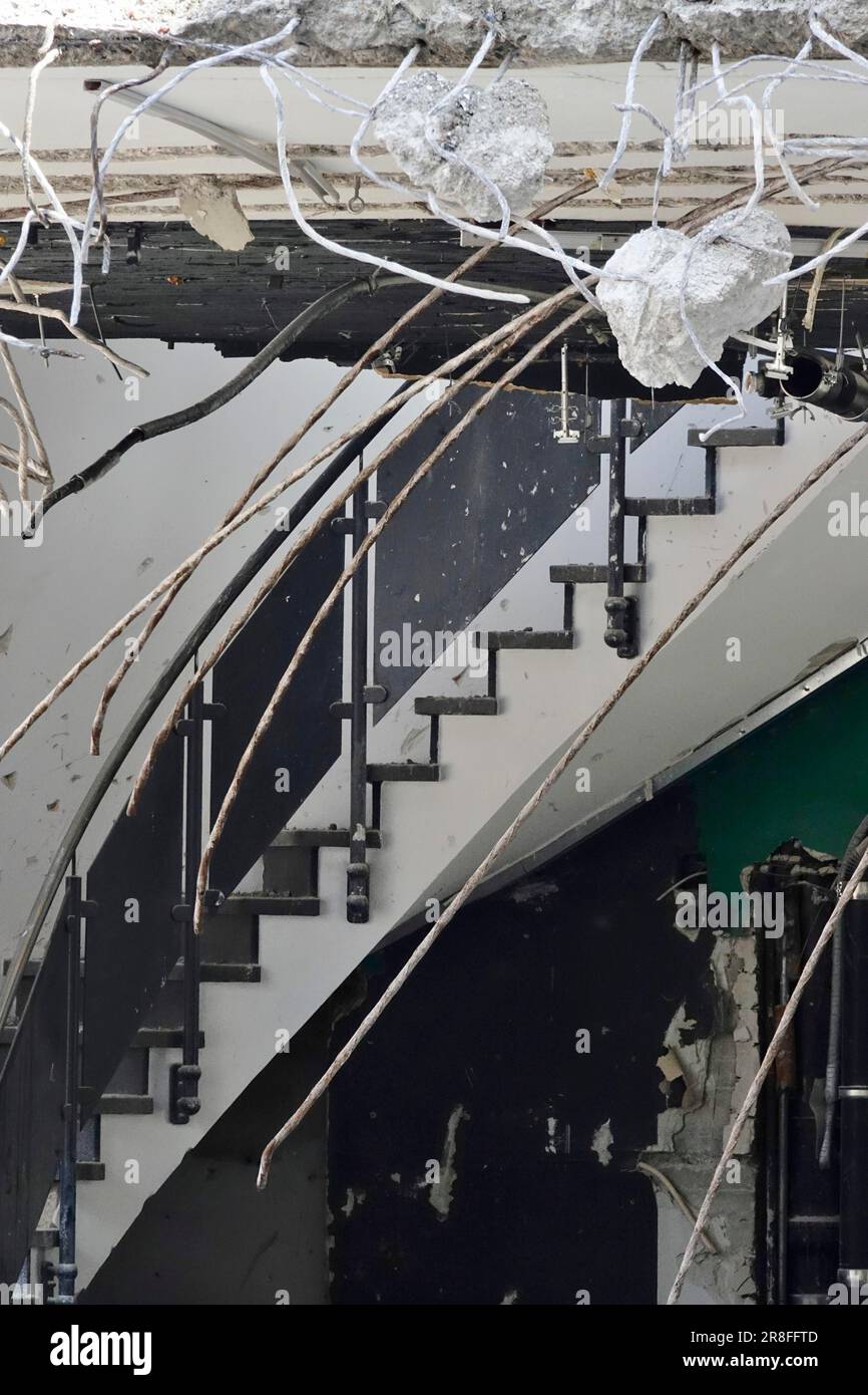 Demolizione, cantiere, edilizia, Germania Foto Stock